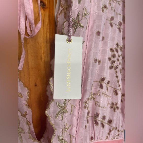 Gorgeous LoveShackFancy August Dress in Dusty Rose. Good embroidery throughout - Picture 7 of 7